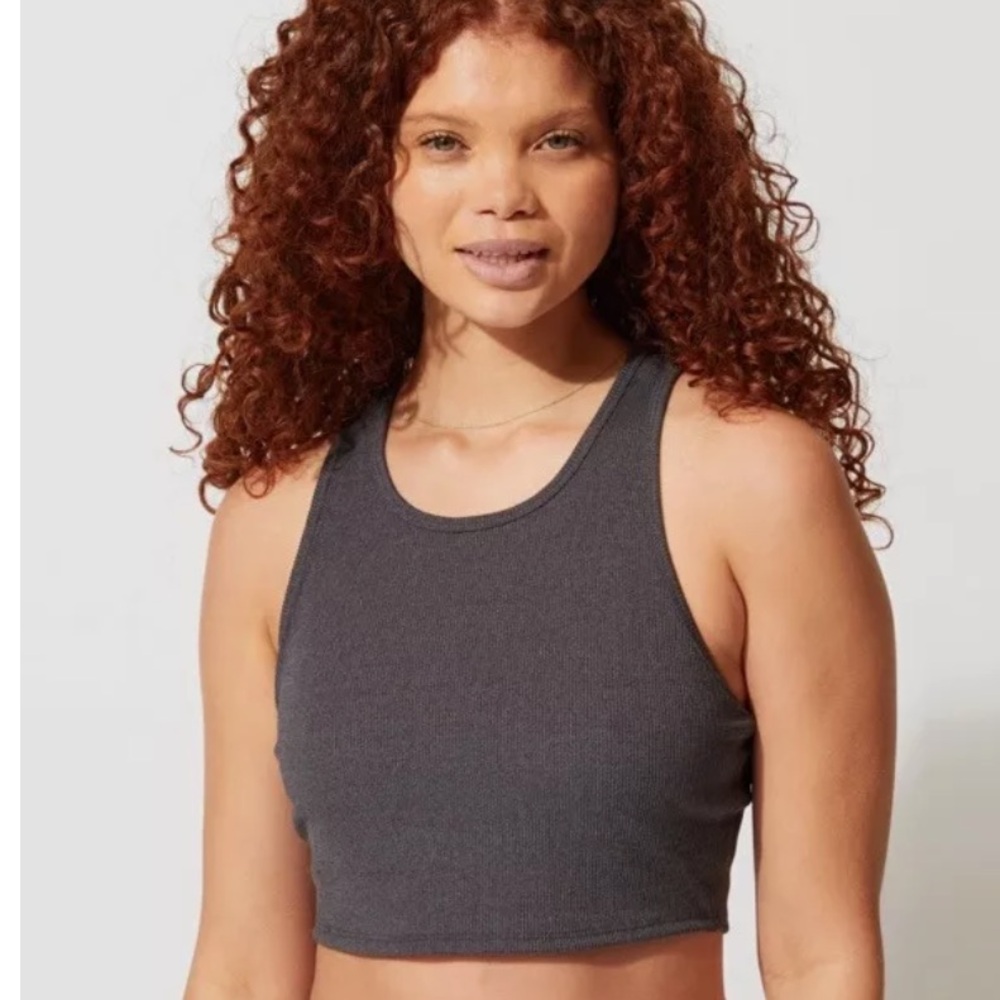 THREADS 4 THOUGHT REACTIVE KENSI RIB SPORTS BRA NWT‎ LARGE, GRAY